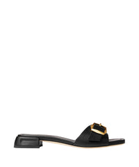 Sandales Hawke plates 20 en cuir - Black & Gold