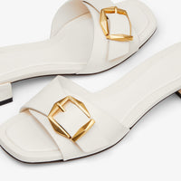 Sandales Hawke plates 20 en cuir - Latte & Gold