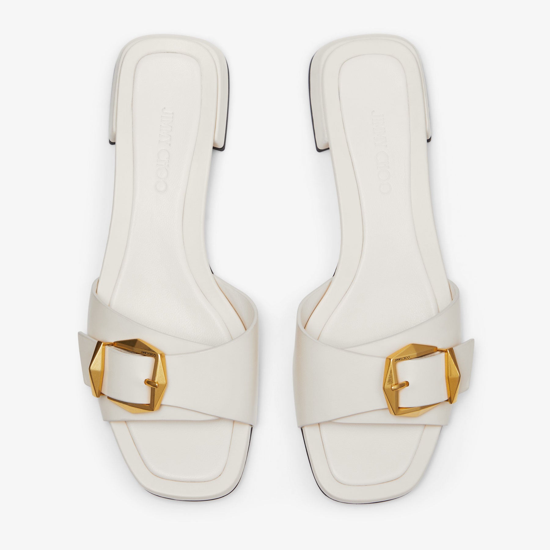 Sandales Hawke plates 20 en cuir - Latte & Gold