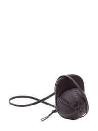 Sac medium à bandoulière Cap en cuir - Black
