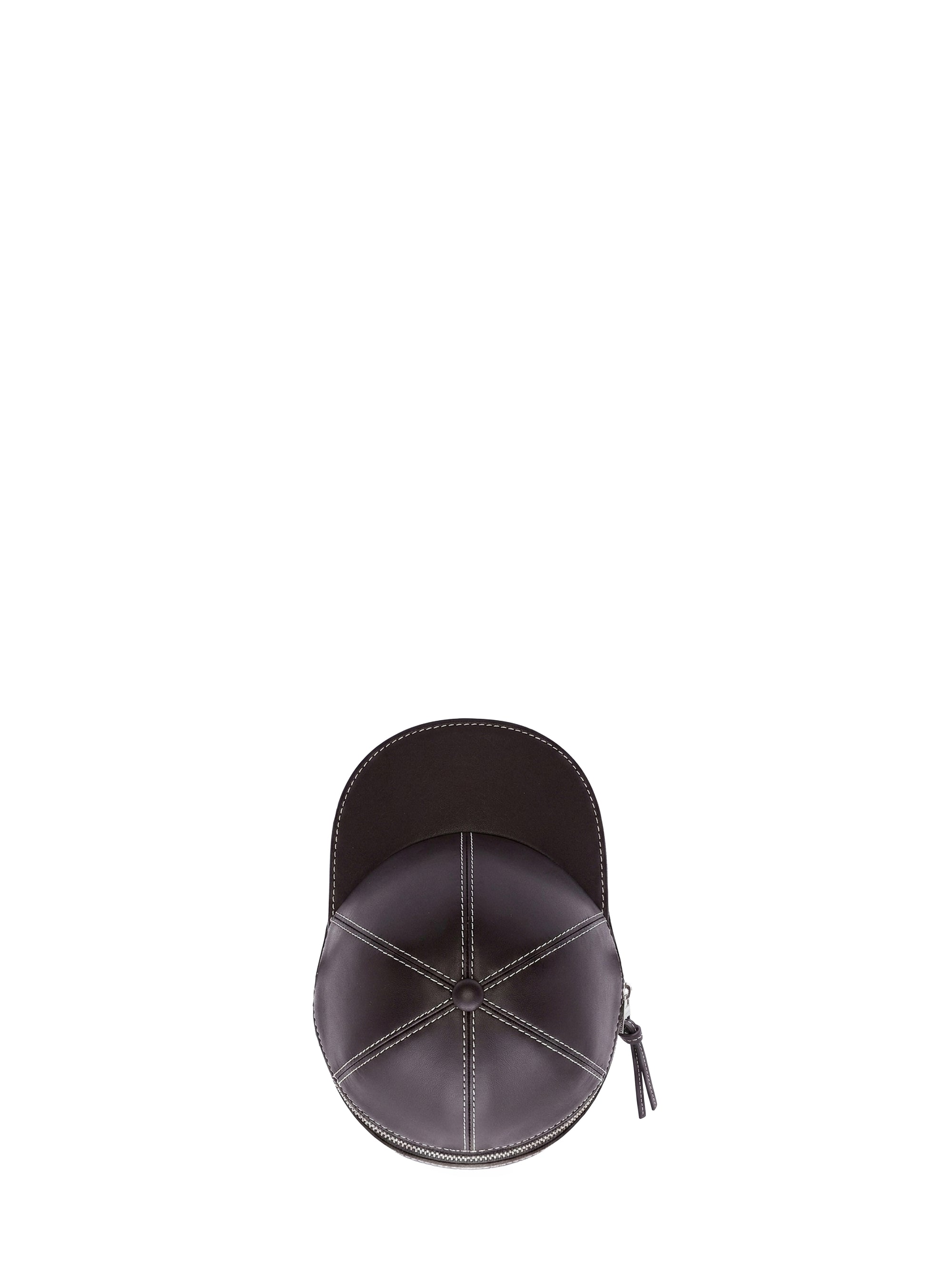 Sac medium à bandoulière Cap en cuir - Black