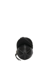 Sac midi à bandoulière Cap en cuir - Black