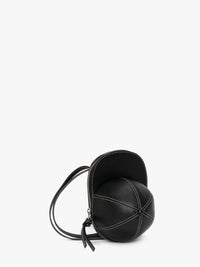 Sac midi à bandoulière Cap en cuir - Black