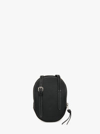 Sac midi à bandoulière Cap en cuir - Black