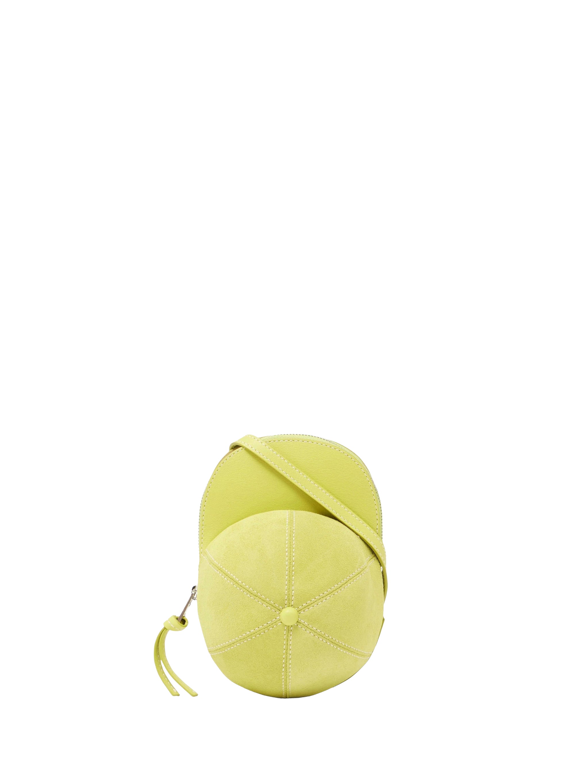 Sac medium à bandoulière Cap en cuir - Lime