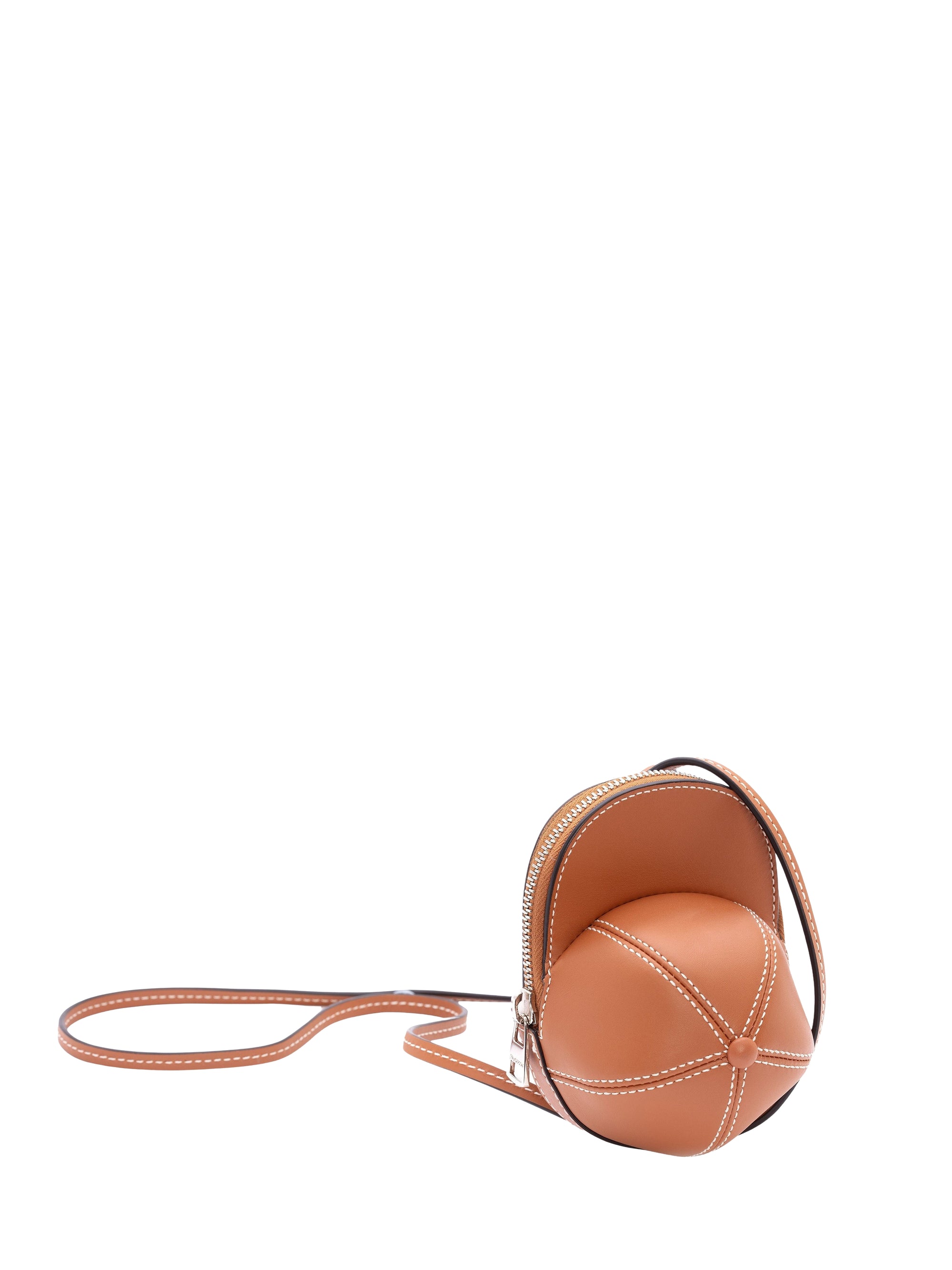 Sac nano à bandoulière Cap en cuir - Pecan