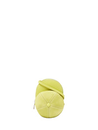 Sac nano à bandoulière Cap en cuir - Lime