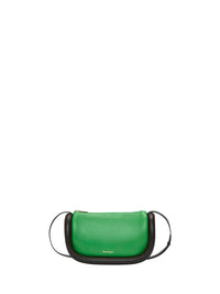Sac The Bumper-12 en cuir - Green & Mocha & Black