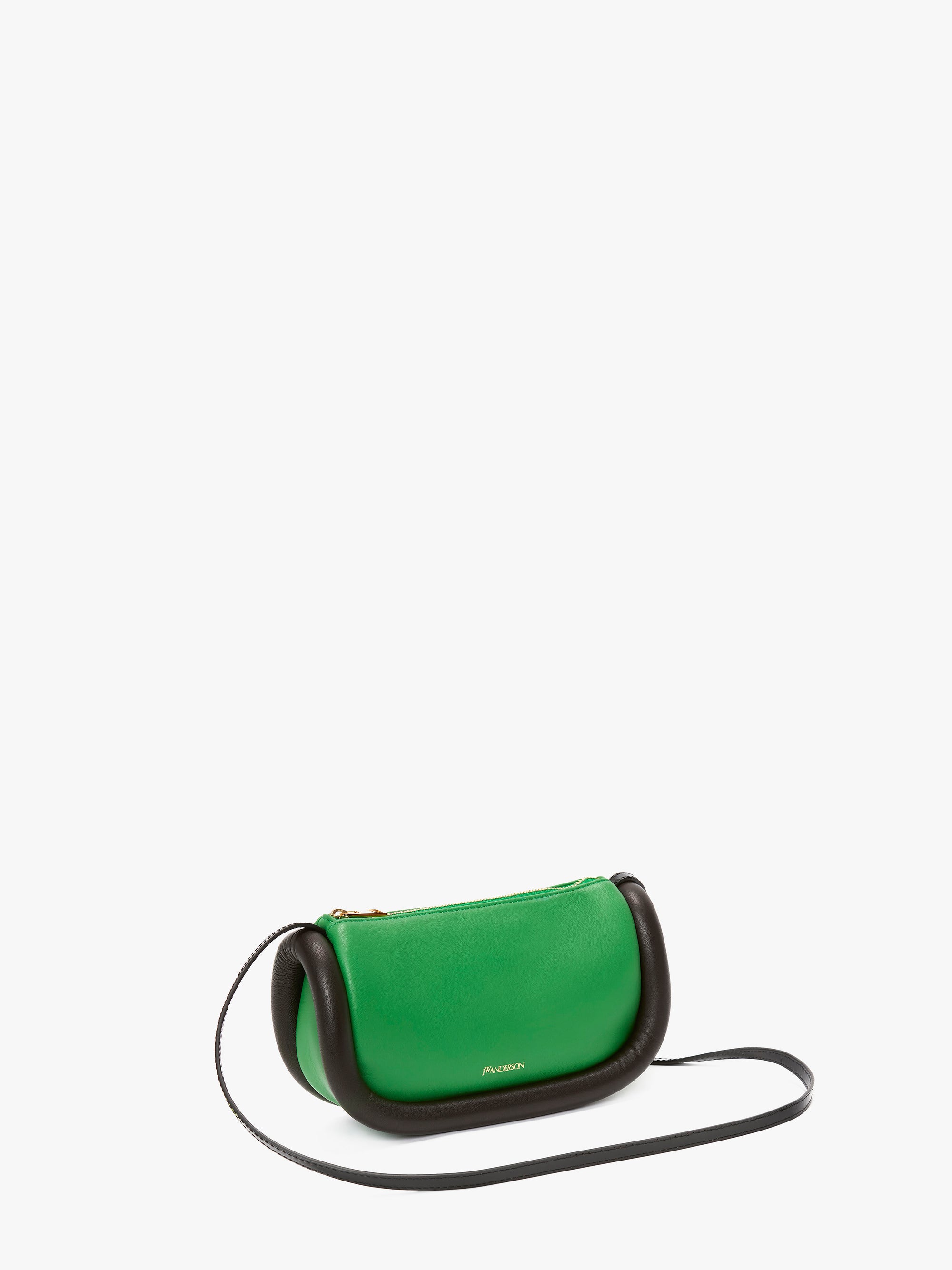 Sac The Bumper-12 en cuir - Green & Mocha & Black