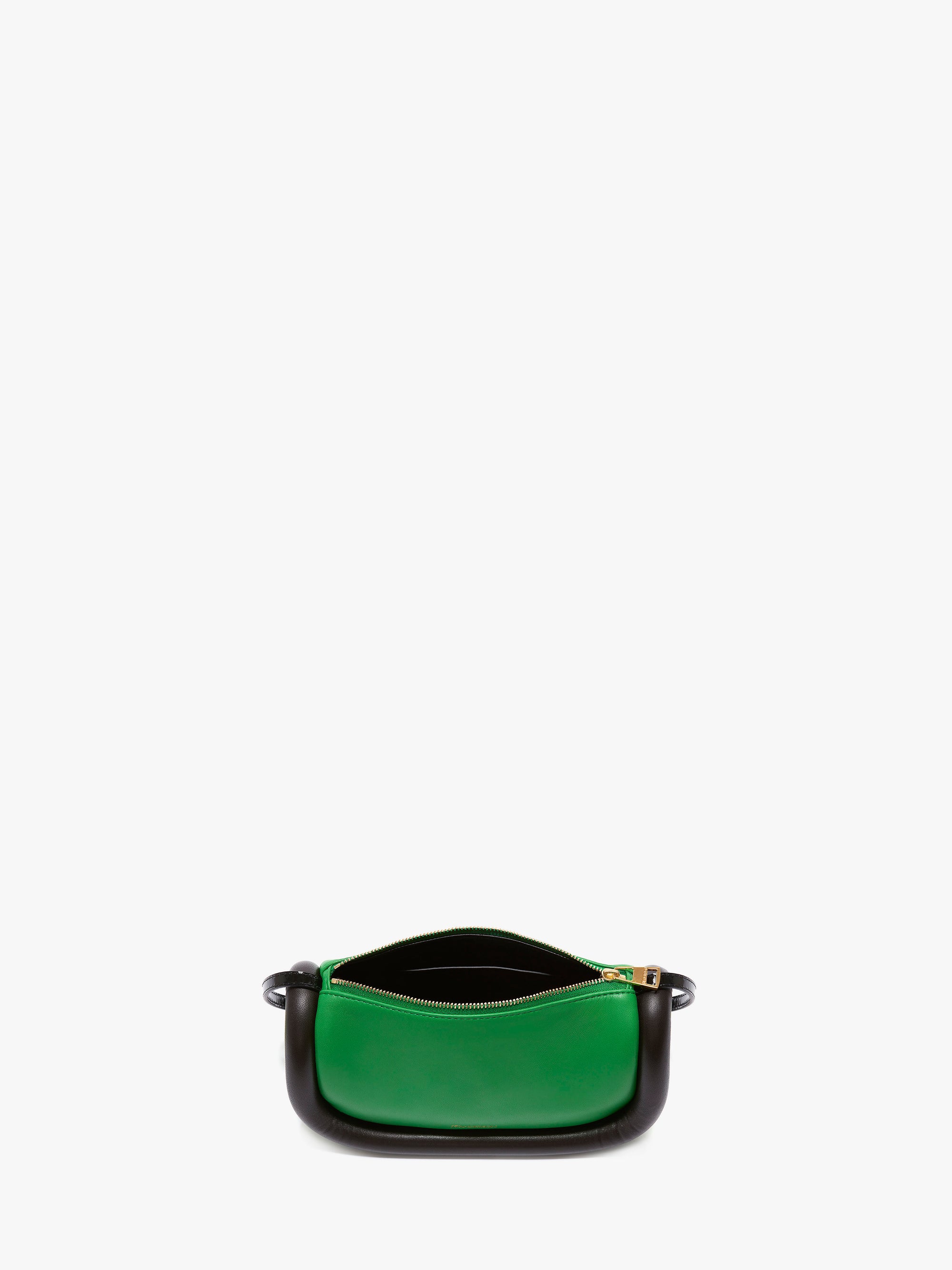 Sac The Bumper-12 en cuir - Green & Mocha & Black