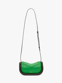 Sac The Bumper-12 en cuir - Green & Mocha & Black