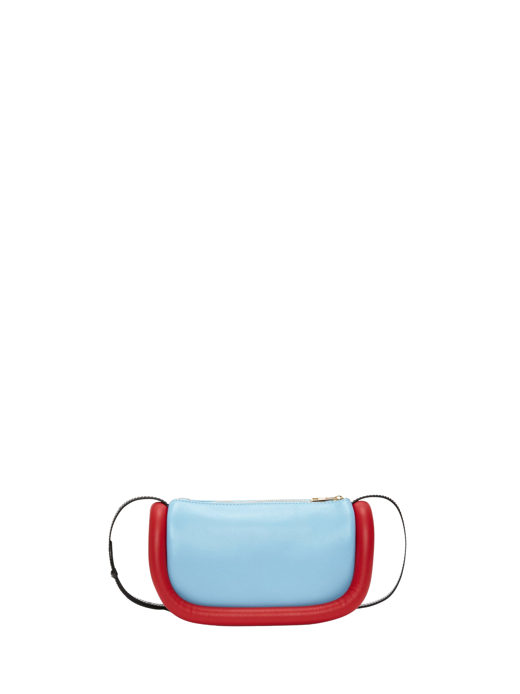 Sac The Bumper-12 en cuir - Light Blue & Red & Black