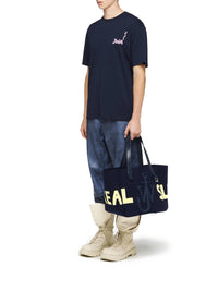 Sac à main en laine - Navy