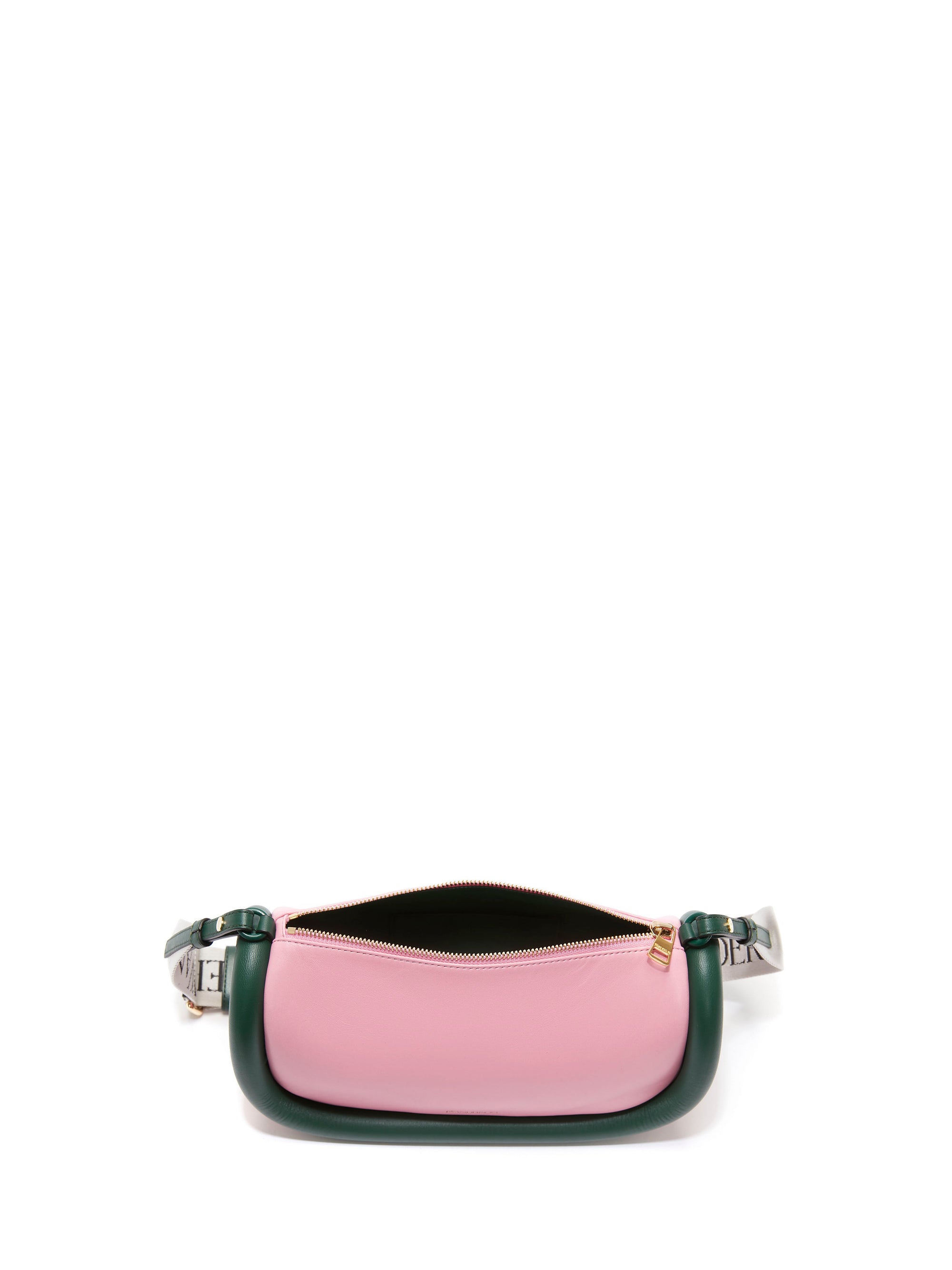 Sac Bumper15 en cuir - Pink & Forest Green