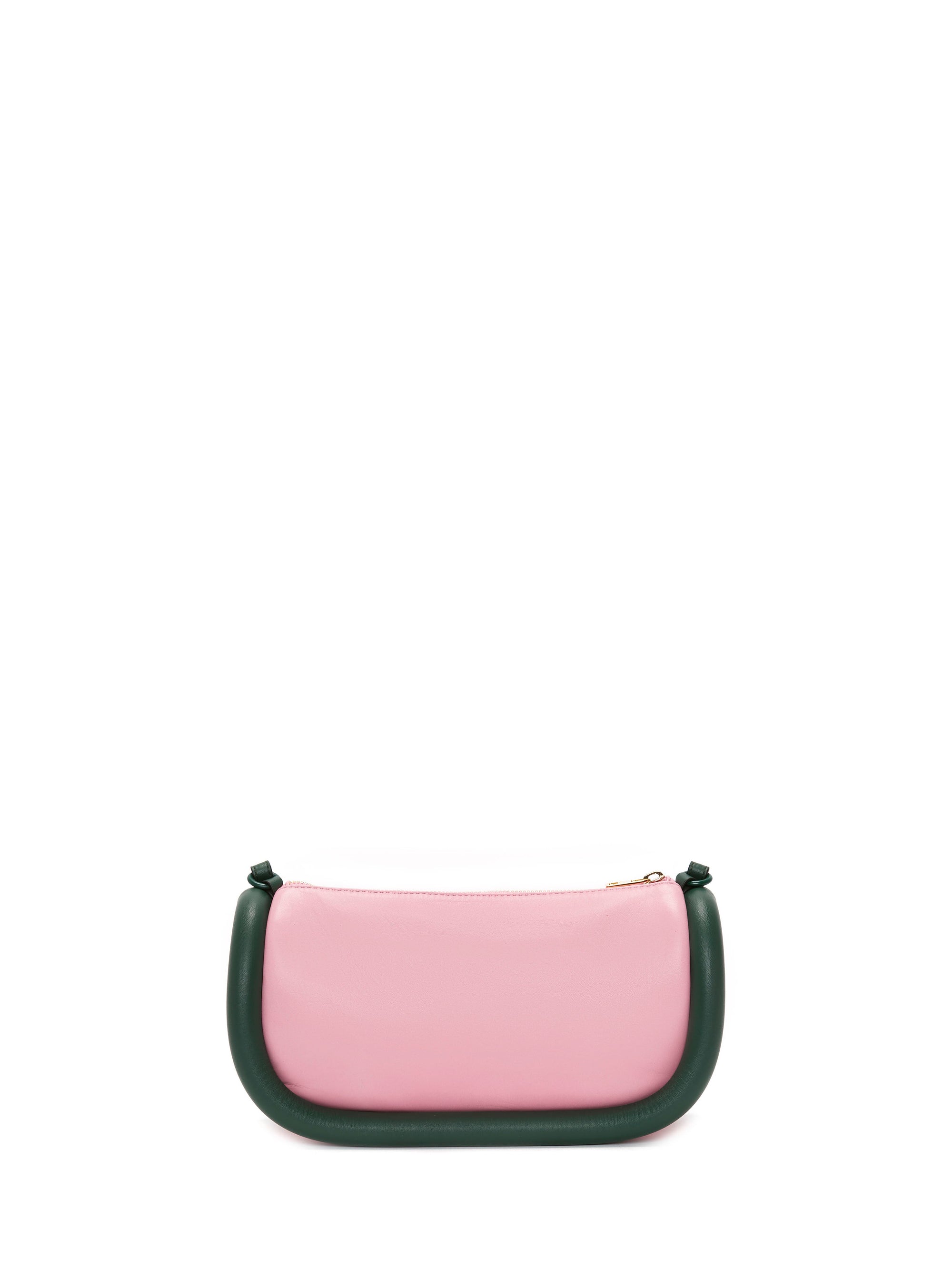 Sac Bumper15 en cuir - Pink & Forest Green