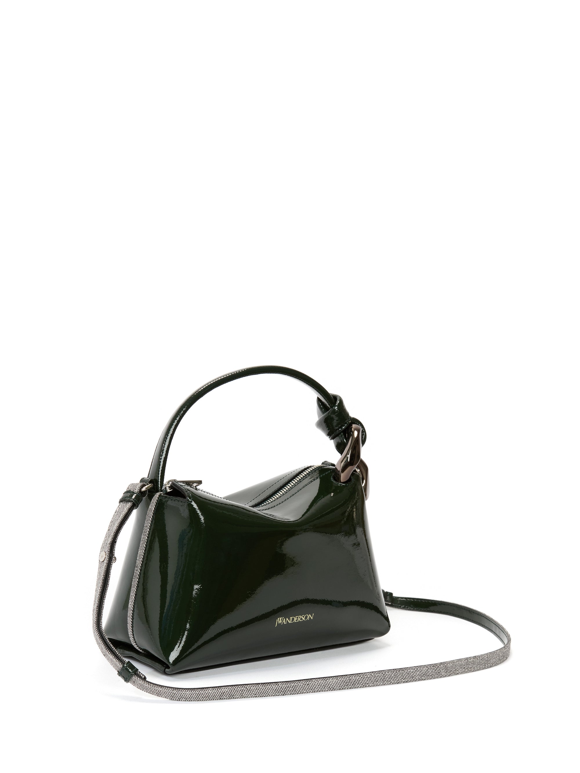 Petit sac Corner verni - Khaki