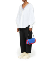 Sac The Bumper-15 en cuir - Blue & Red