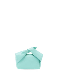 Sac medium Twister en cuir - Aqua