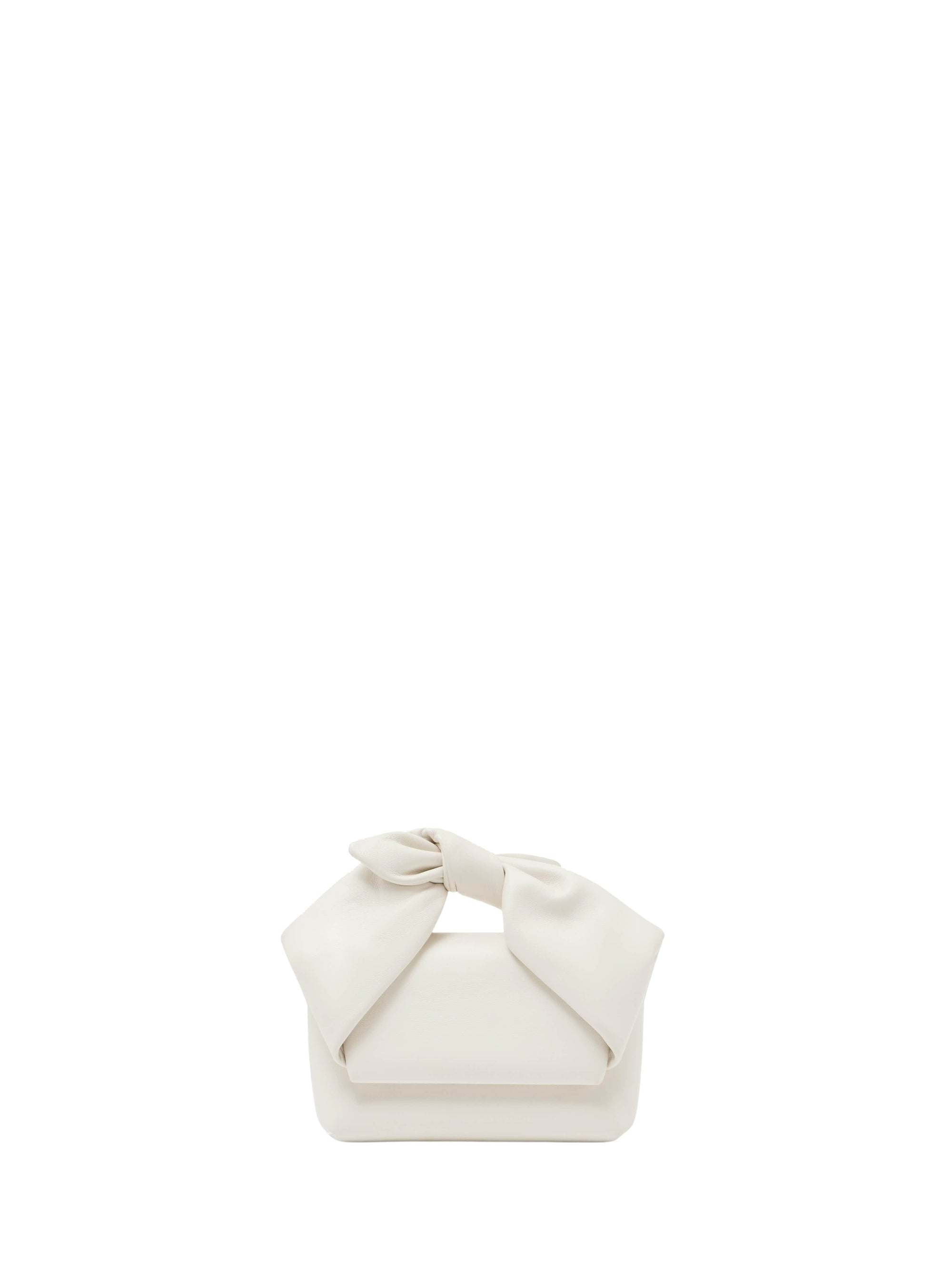 Sac nano Twister en cuir - Off White