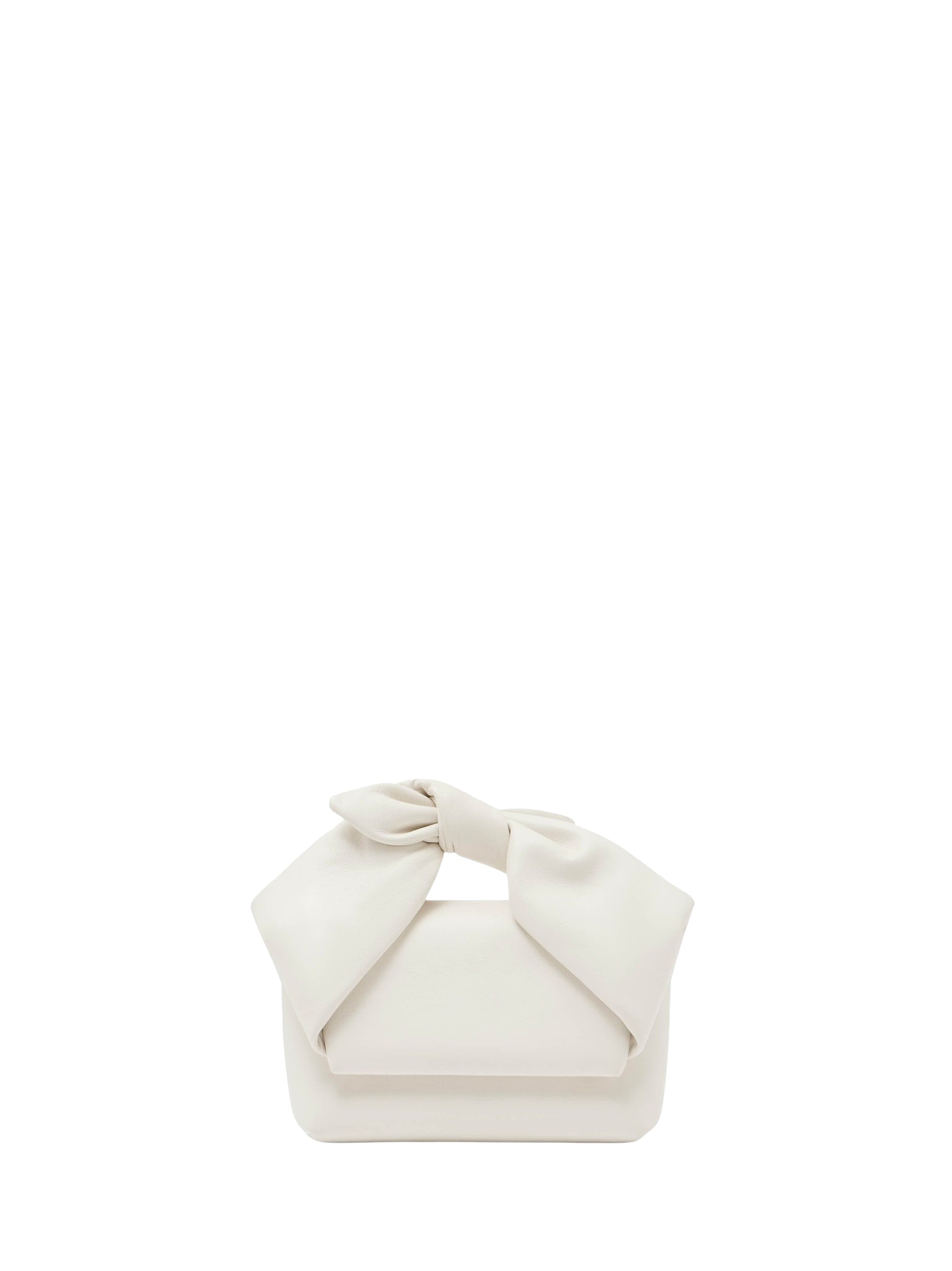 Sac nano Twister en cuir - Off White