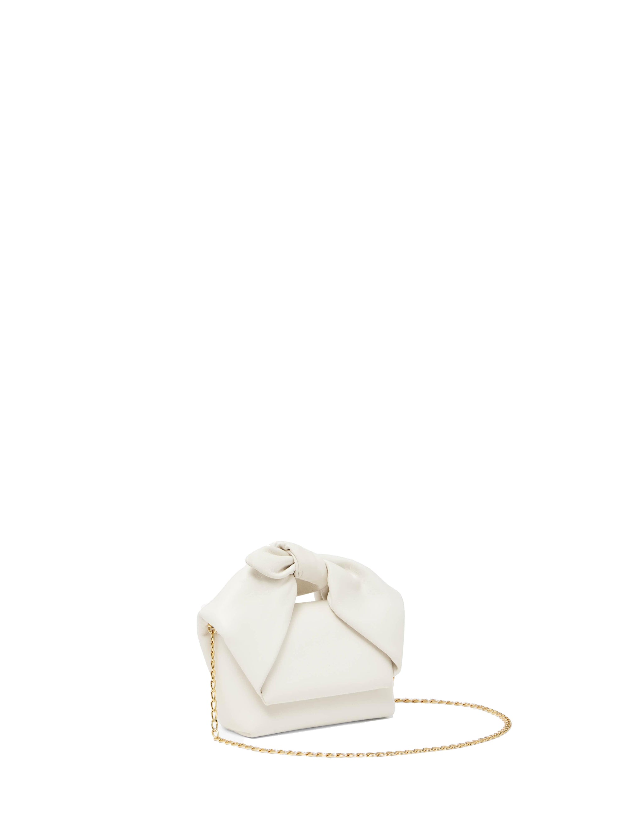 Sac nano Twister en cuir - Off White