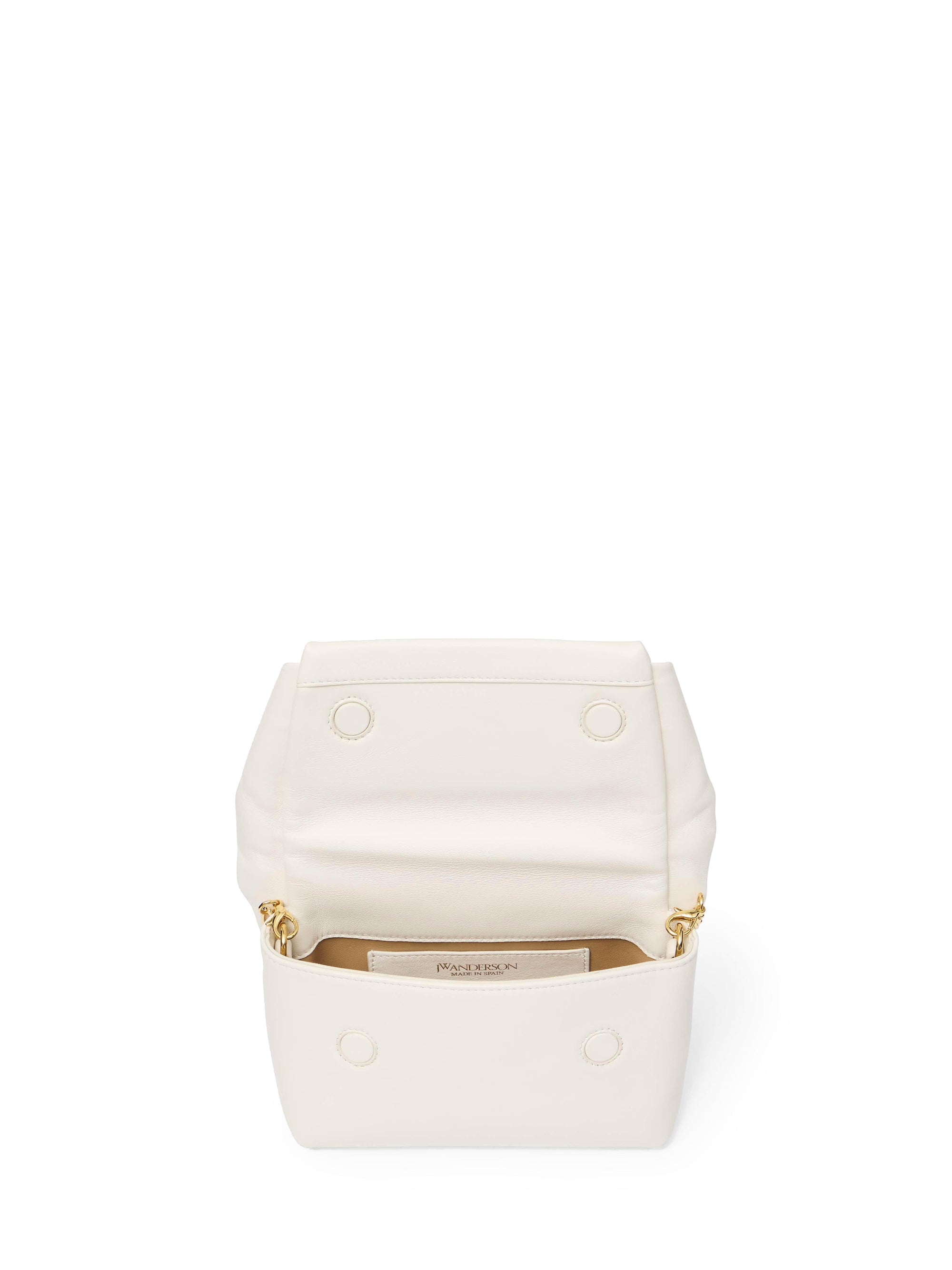Sac nano Twister en cuir - Off White