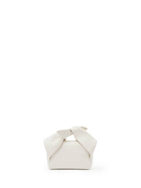 Sac nano Twister en cuir - Off White