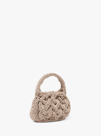 Petit Sac En Maille Câblée - Taupe