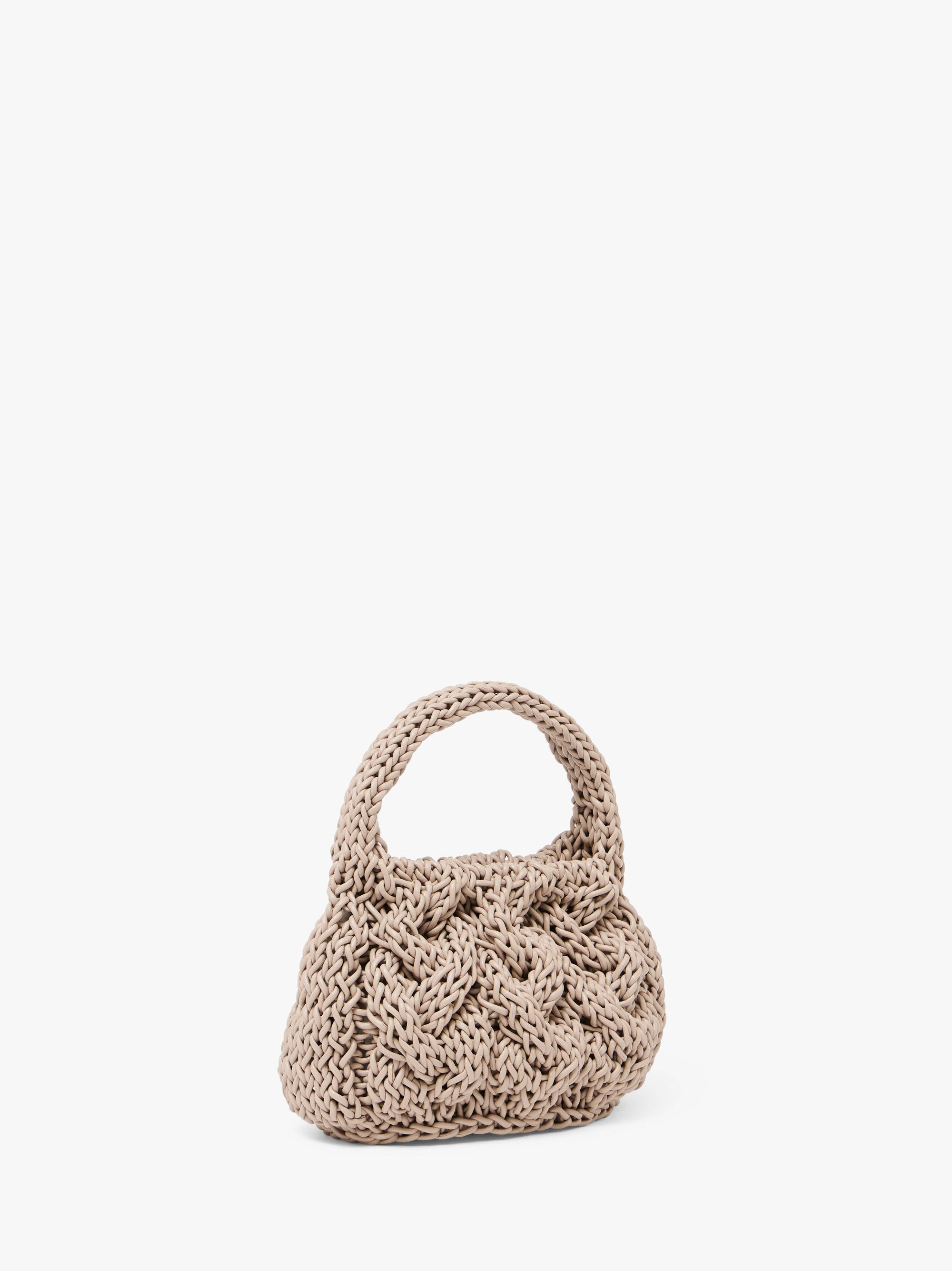 Petit Sac En Maille Câblée - Taupe