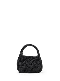 Petit Sac En Maille Câblée - Black