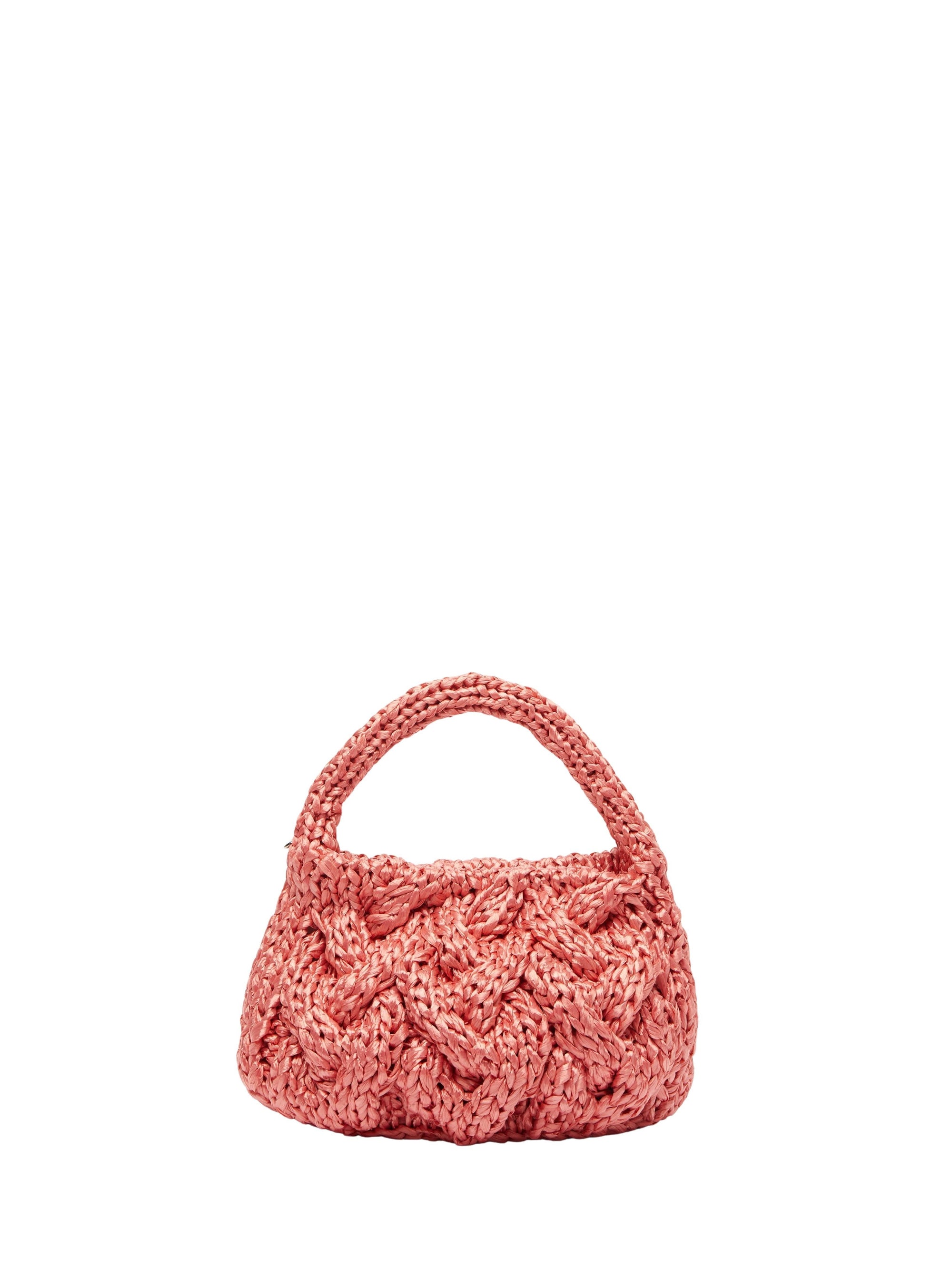 Petit Sac En Maille Câblée - Bubblegum
