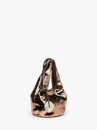 Mini Sac Shopper À Paillettes - Bubblegum