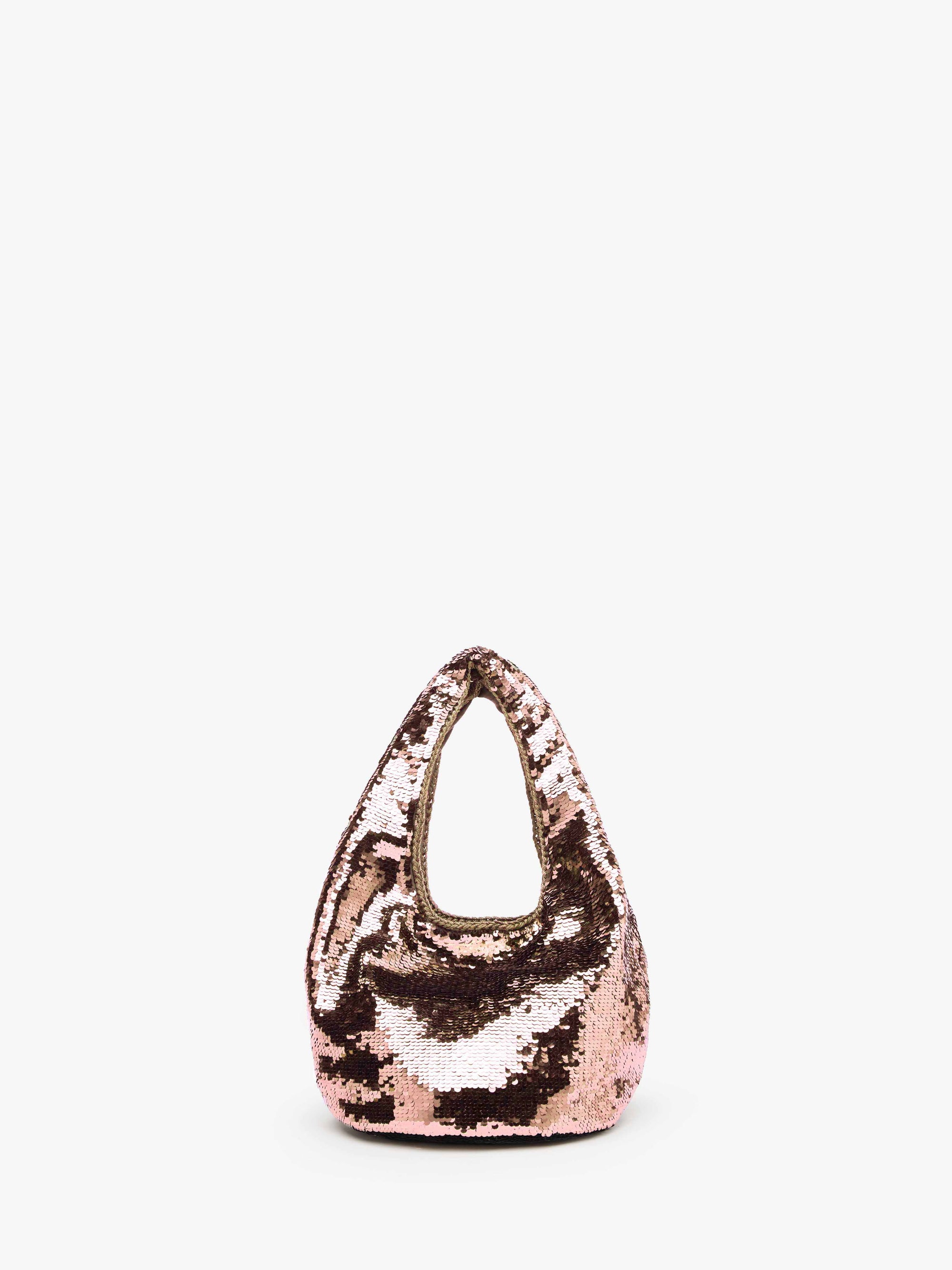 Mini Sac Shopper À Paillettes - Bubblegum