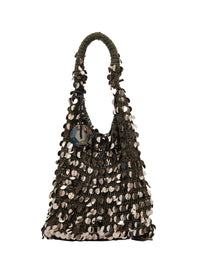 Sac Hobo À Paillettes - Gunmetal