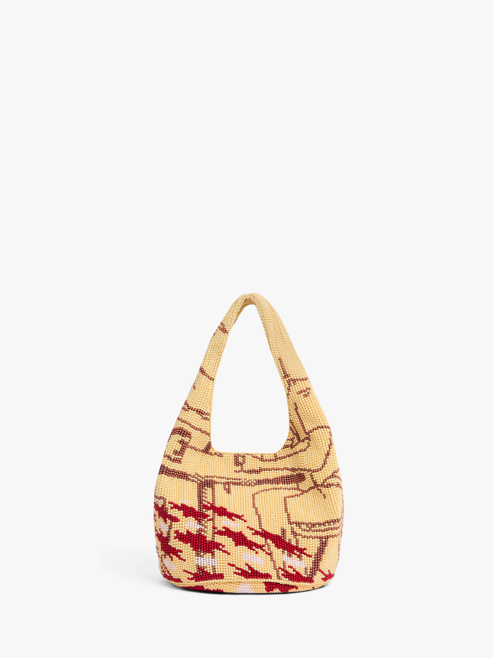 Petit Sac Shopper À Perles - Multi
