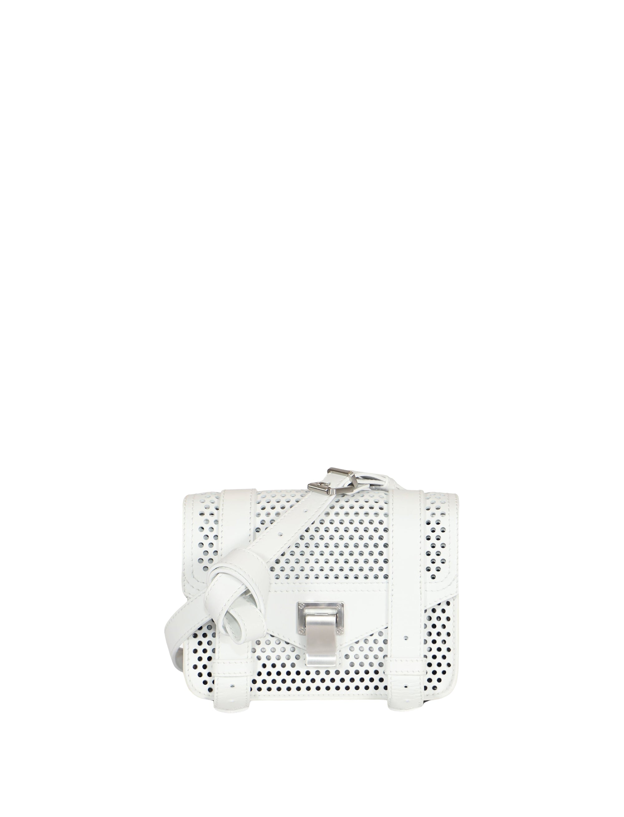 Mini sac PS1 à bandoulière en cuir - Optic White