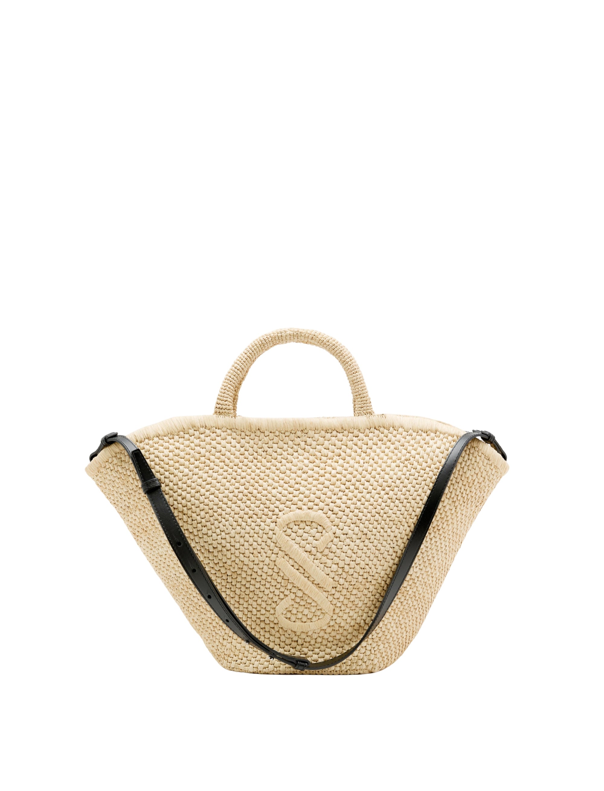 Grand panier Chelsea en raphia - Natural