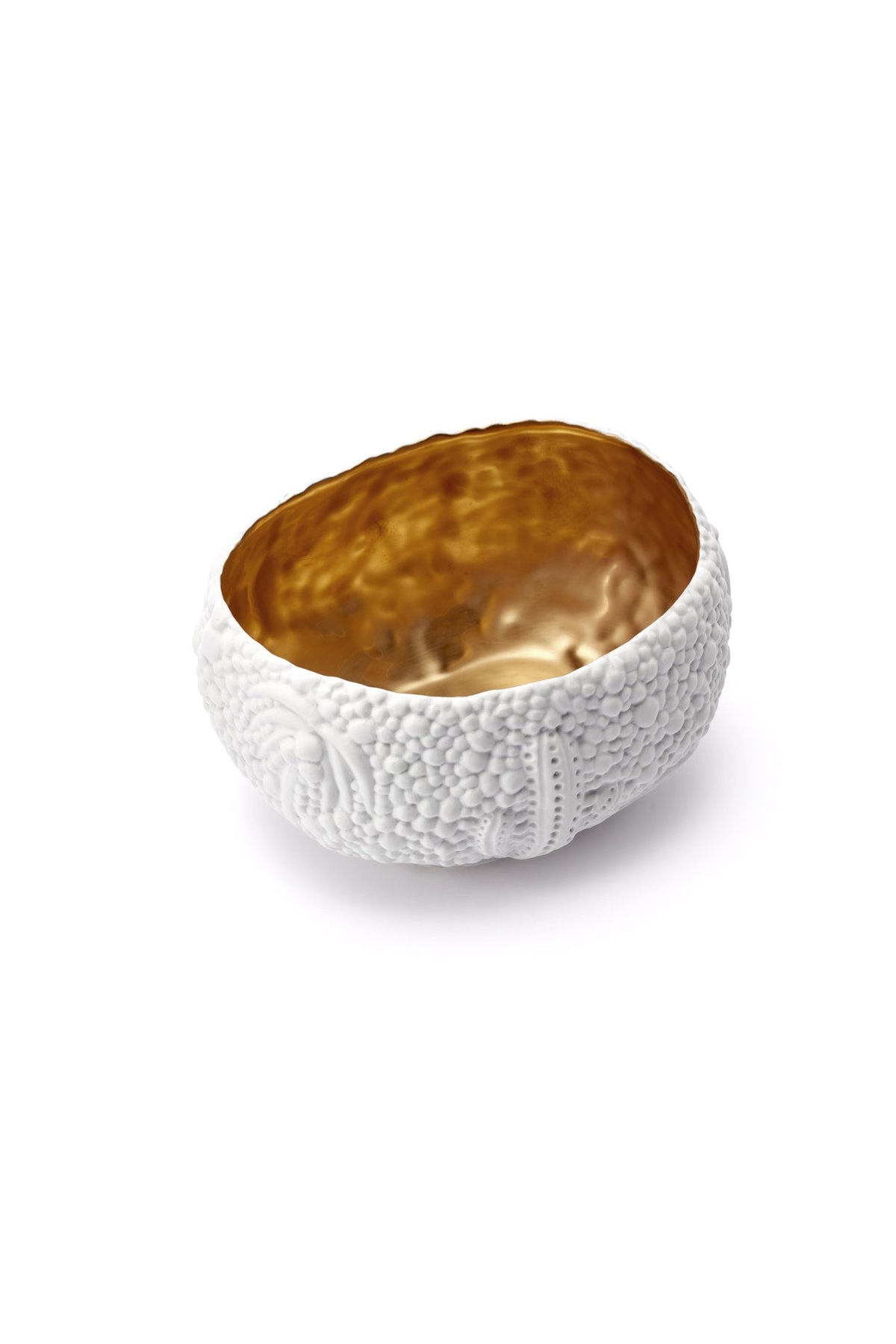 Petite coupe Haas Mojave en porcelaine - Blanc & Or