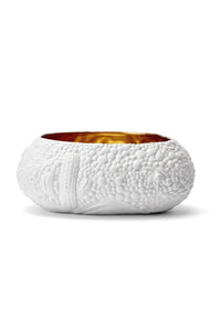Haas Mojave Desert White+Gold Bowl-Med