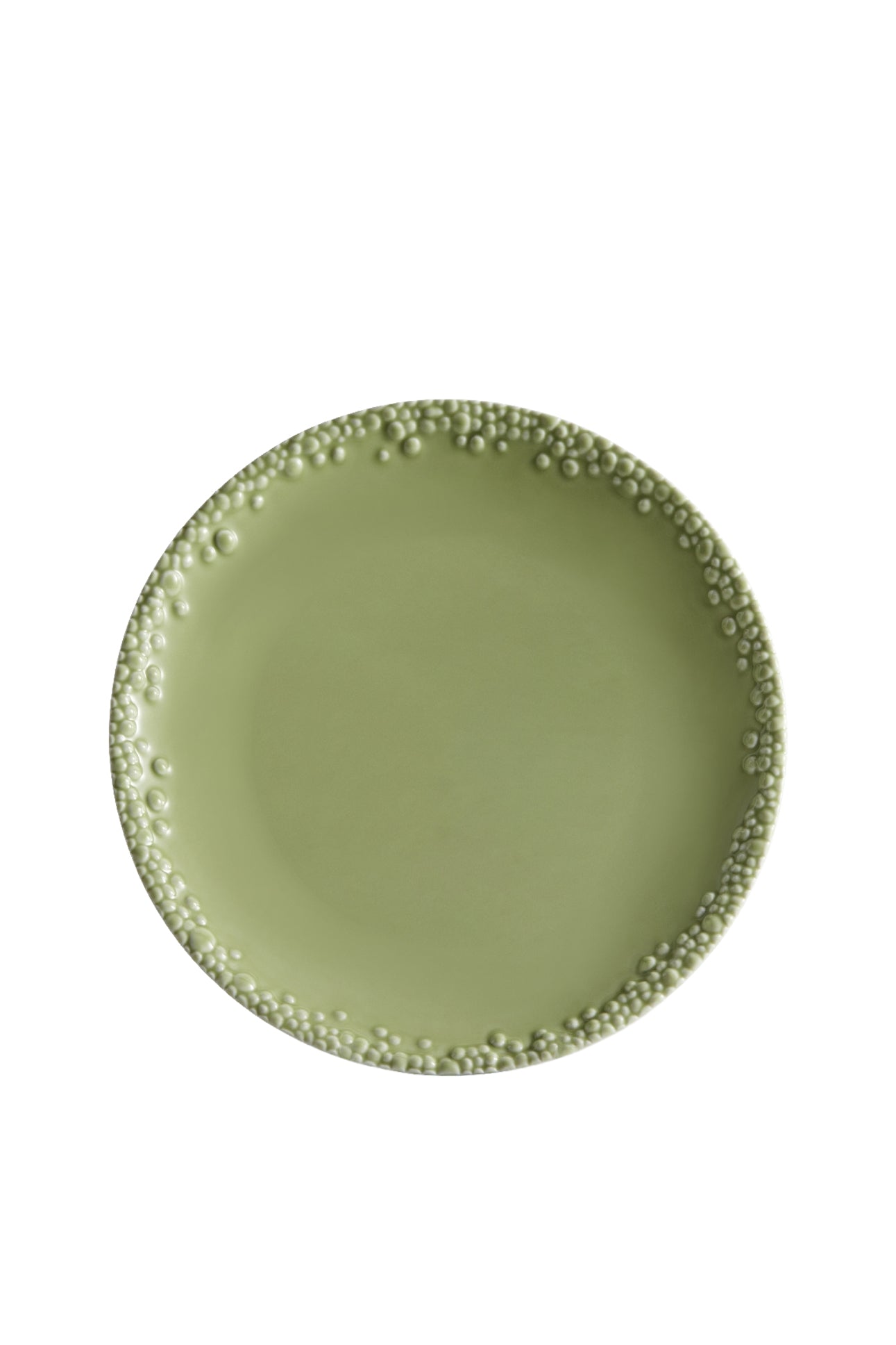 Assiette plate Mojave Haas Brothers en porcelaine - Vert