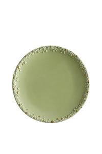 Assiette plate Haas Mojave en or et porcelaine - Green