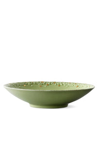 Assiette creuse Haas Mojave en porcelaine - Vert & Or