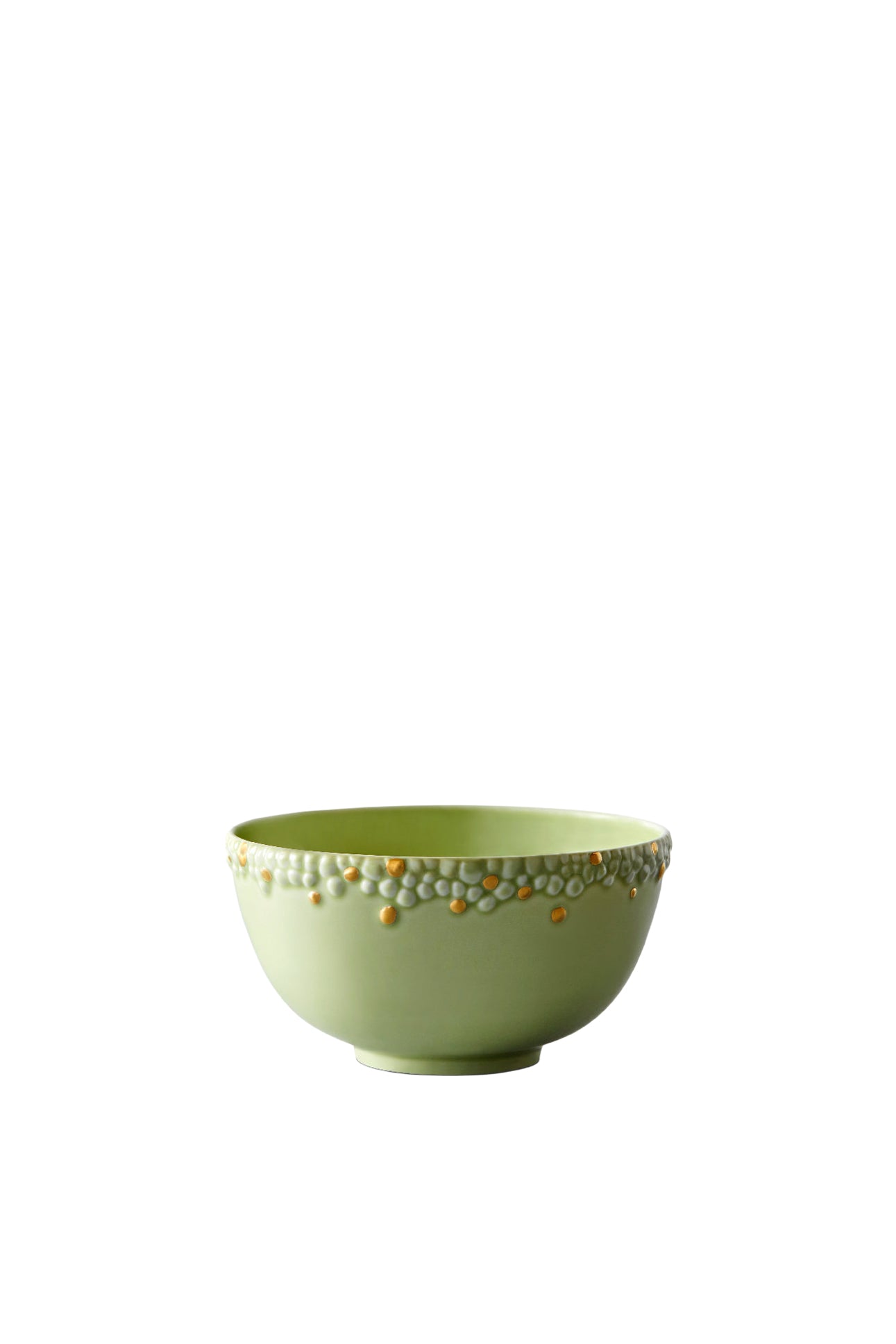 Haas Mojave Desert Gold small bowl in gold and porcelain - Green & Gold