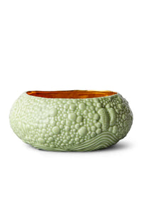 Bol Mojave Haas Brothers en porcelaine - Vert & Or