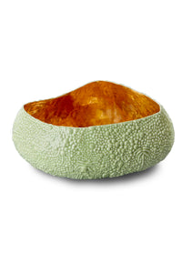 Grand bol Haas Mojave Desert Gold en or et porcelaine - Green & Gold