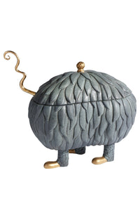 Soupière Monster & louche torsadée Lukas Haas Brothers en porcelaine - Noir