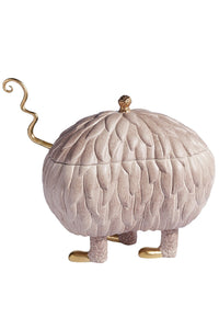 Soupière Monster & louche torsadée Haas Brothers en porcelaine - Rose