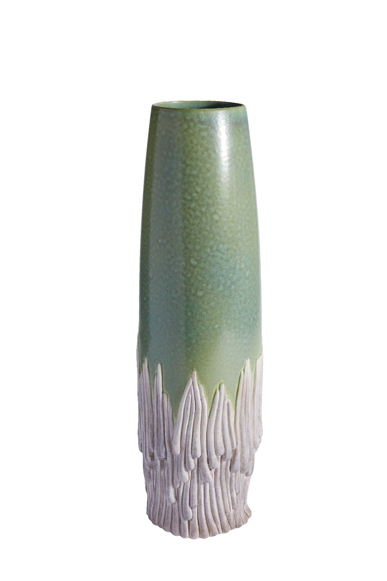 Haas Mojave large earthenware vase - Green & Grey