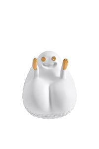 Haas Butts Up gold and porcelain box - White