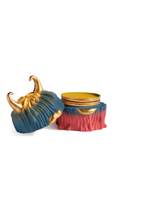 Coffret Haas Malibu Lynda et 4 plaques en or et porcelaine - Gold, Blue & Pink